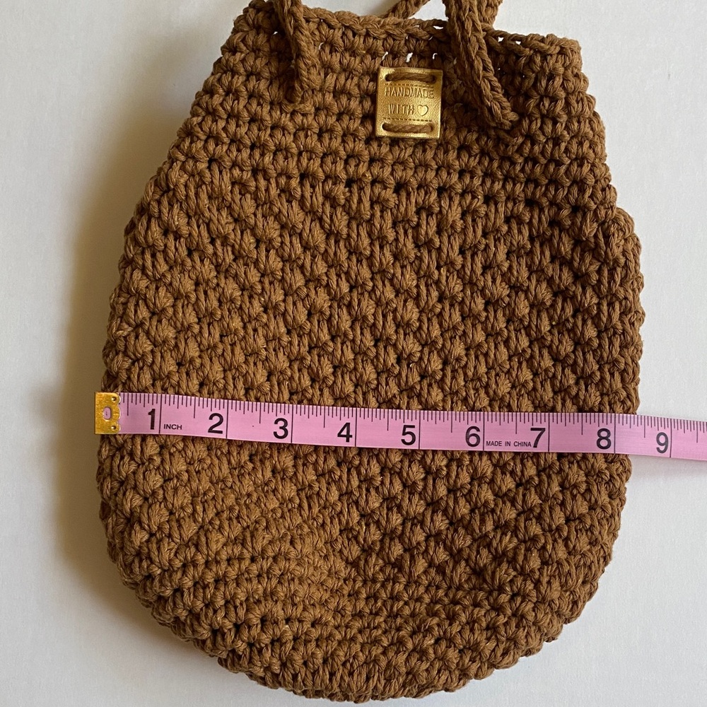 Handmade Crochet Shoulder Bag - Picture 4 of 8